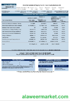 USA Cook Country Electronic Bill business utility bill download Word and PDF example